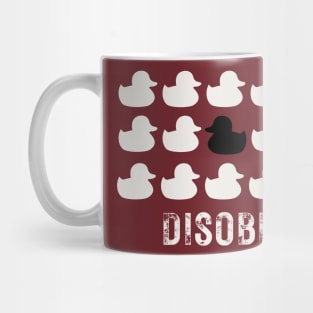 Disobey, rubber duck revolution Mug